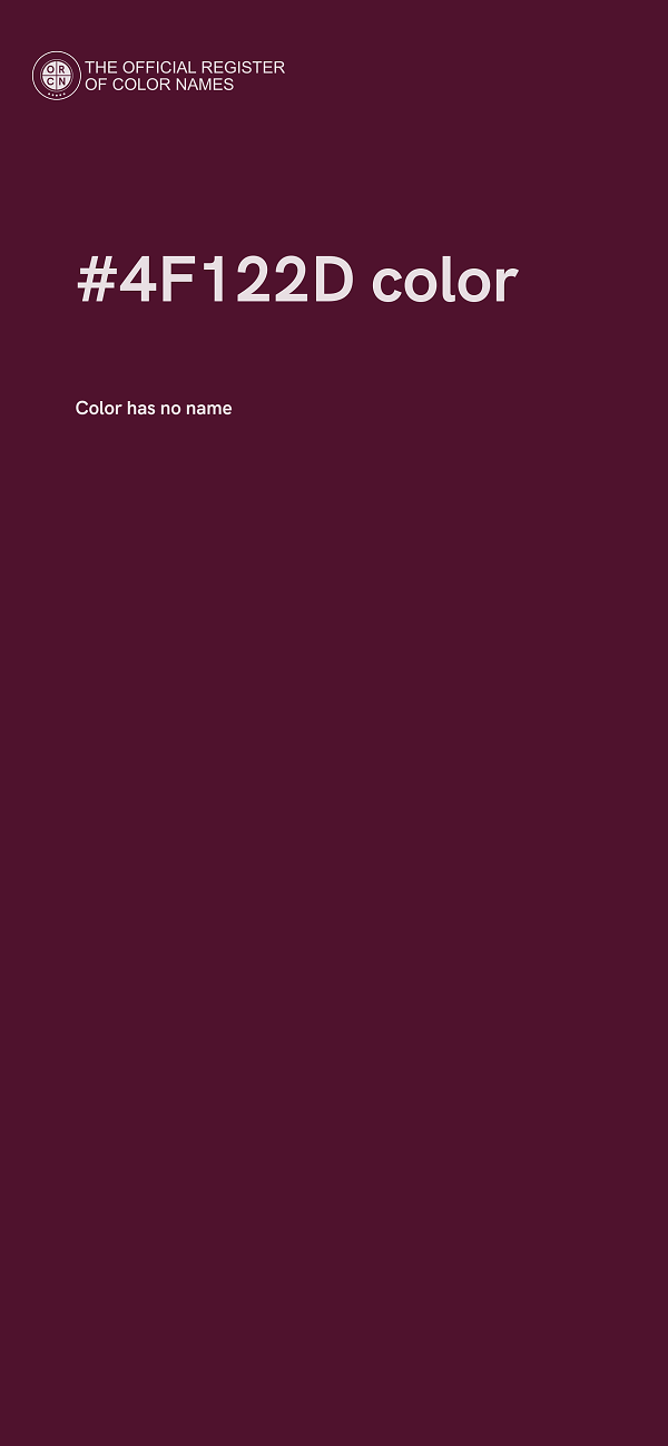 #4F122D color image