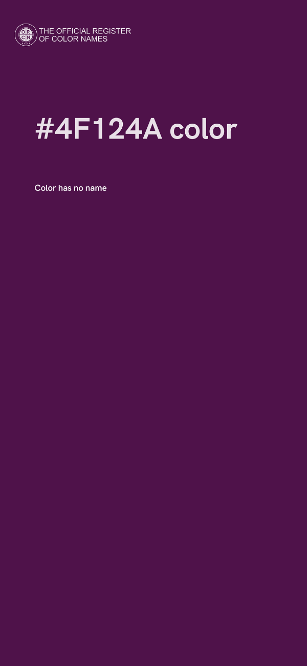 #4F124A color image