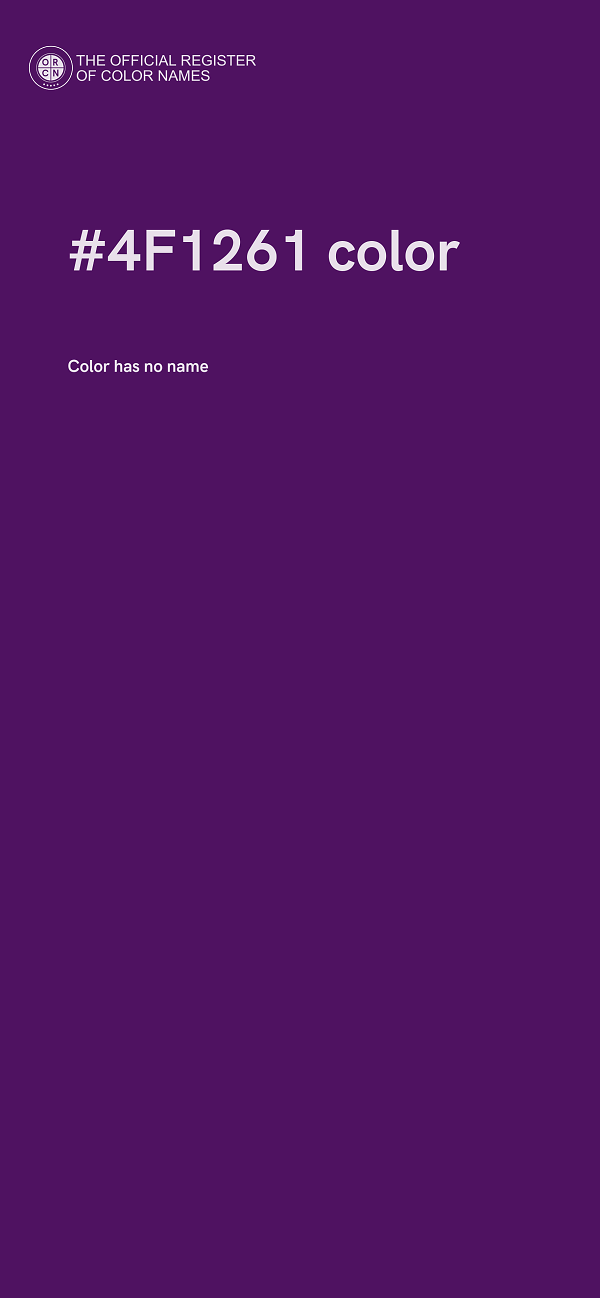 #4F1261 color image