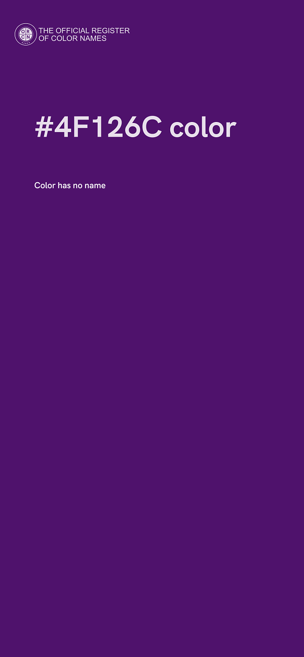 #4F126C color image