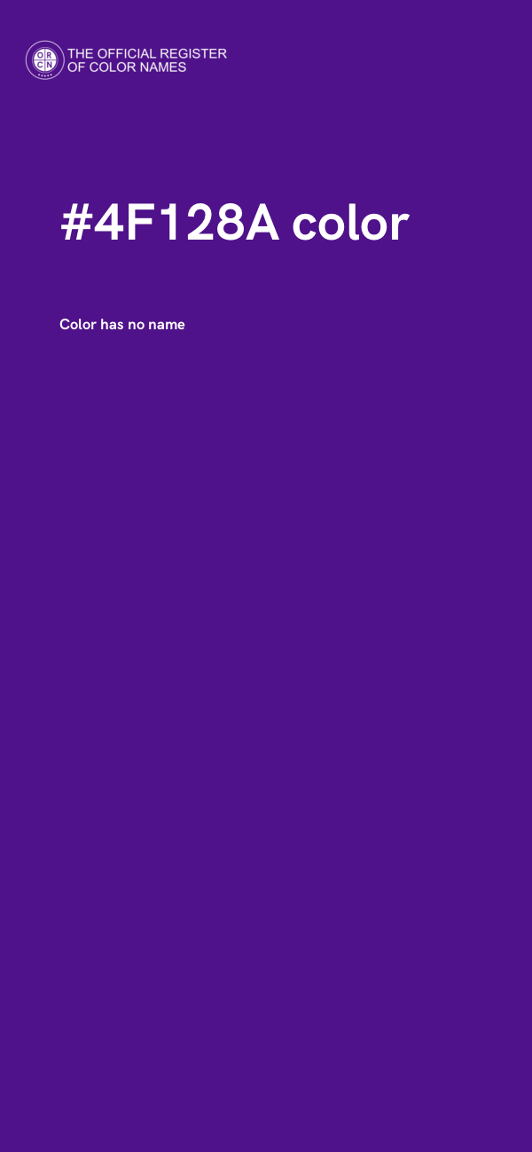 #4F128A color image