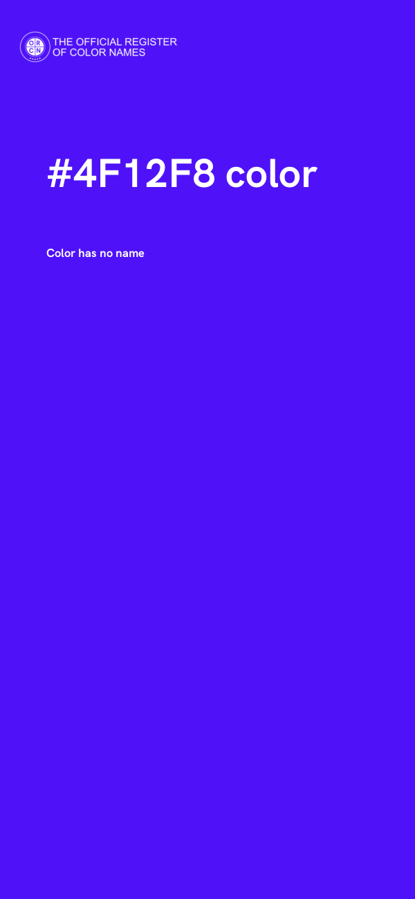 #4F12F8 color image