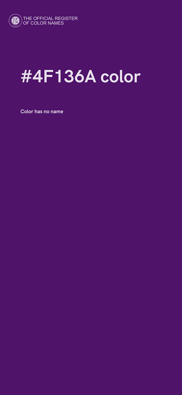 #4F136A color image