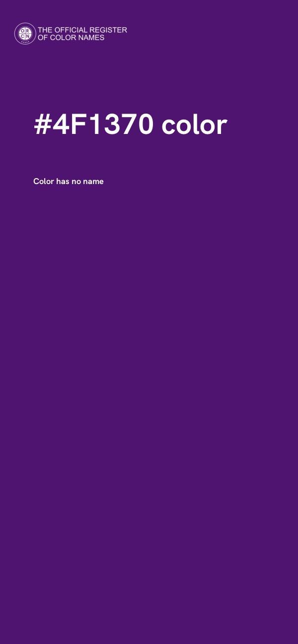 #4F1370 color image