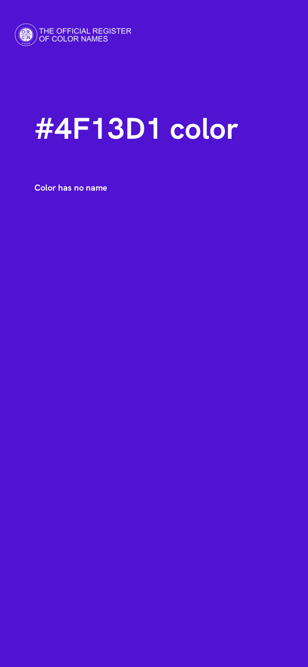 #4F13D1 color image