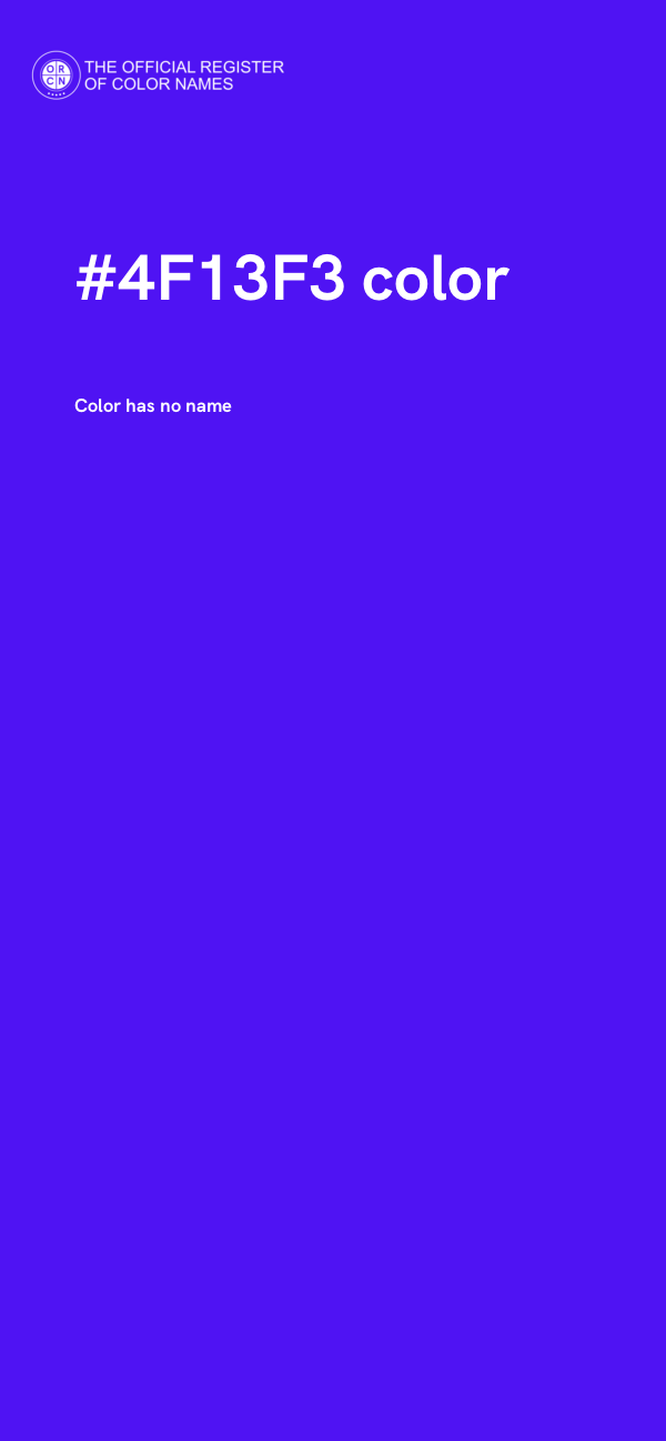 #4F13F3 color image
