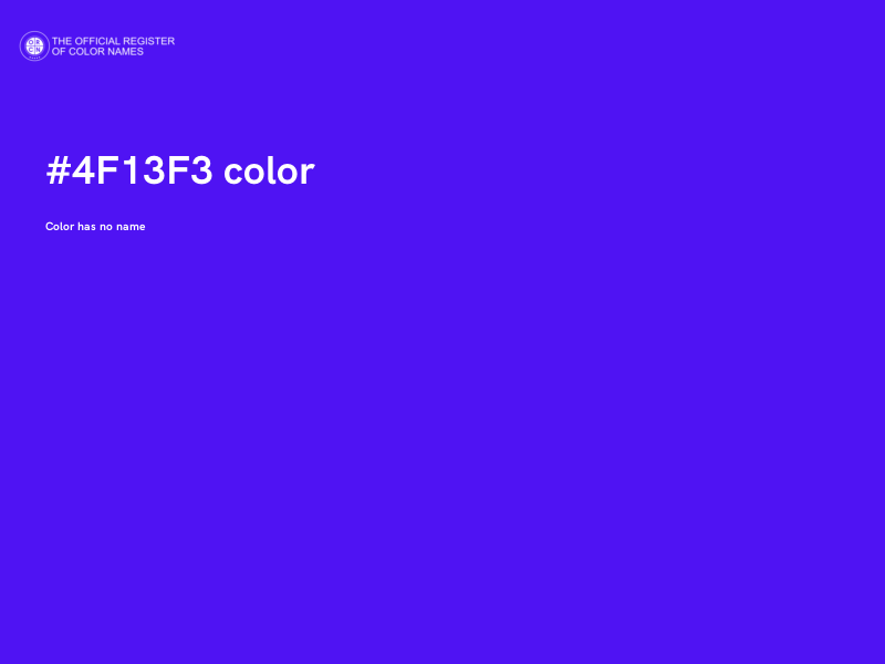 #4F13F3 color image