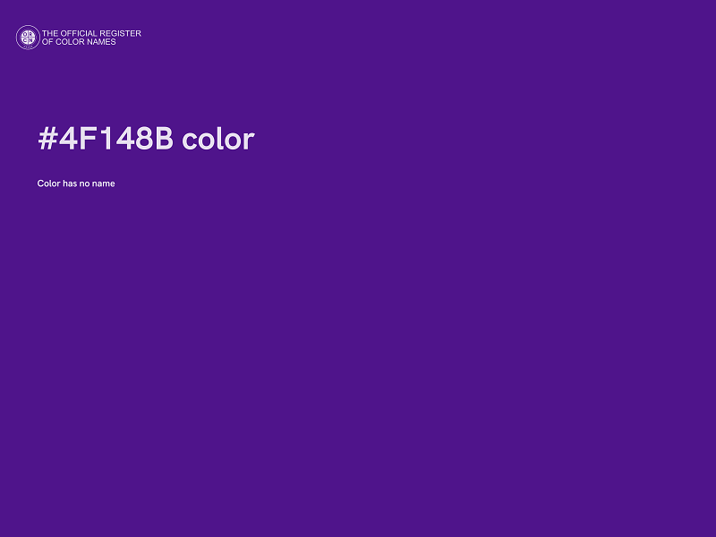 #4F148B color image