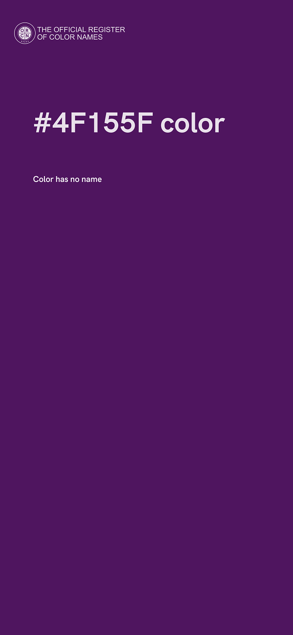 #4F155F color image