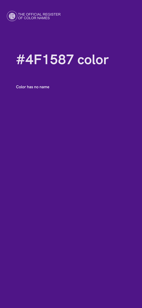 #4F1587 color image