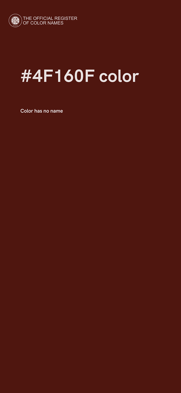 #4F160F color image