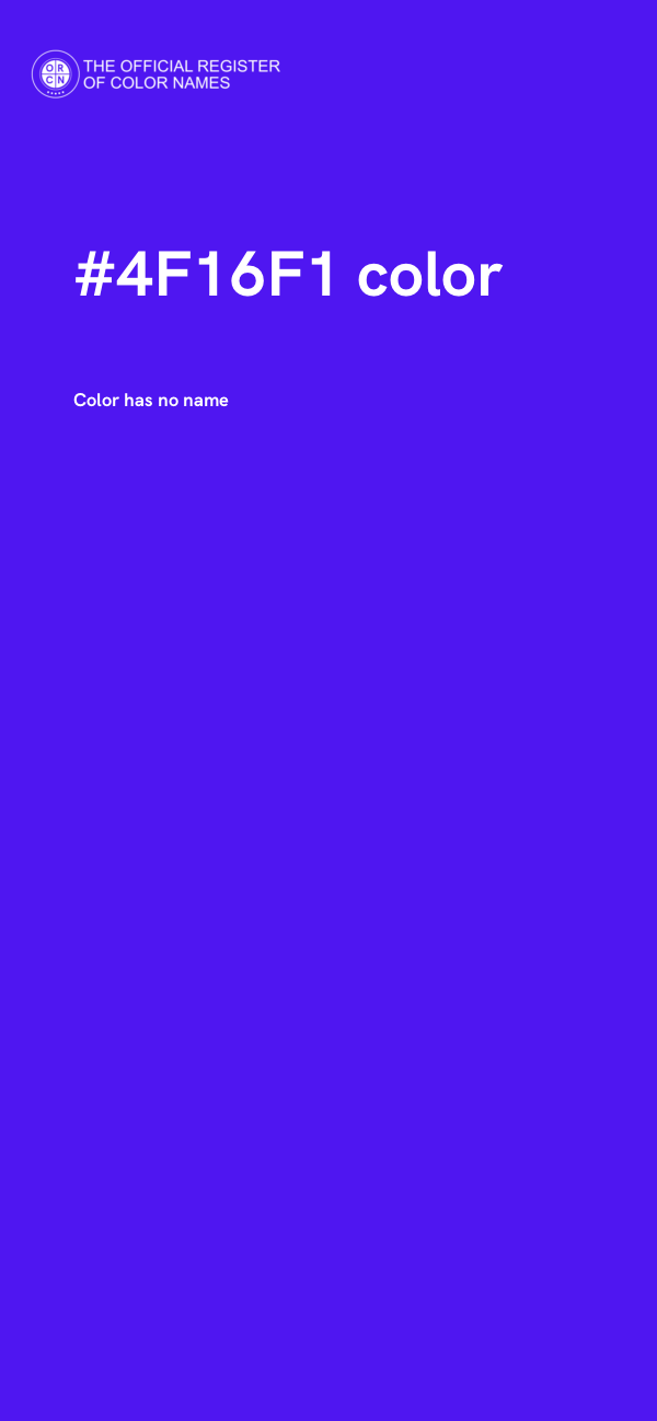 #4F16F1 color image