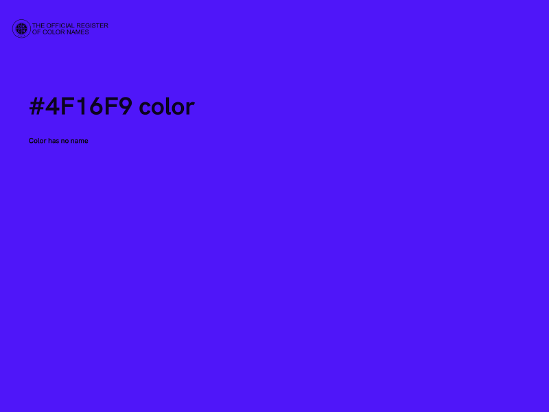 #4F16F9 color image