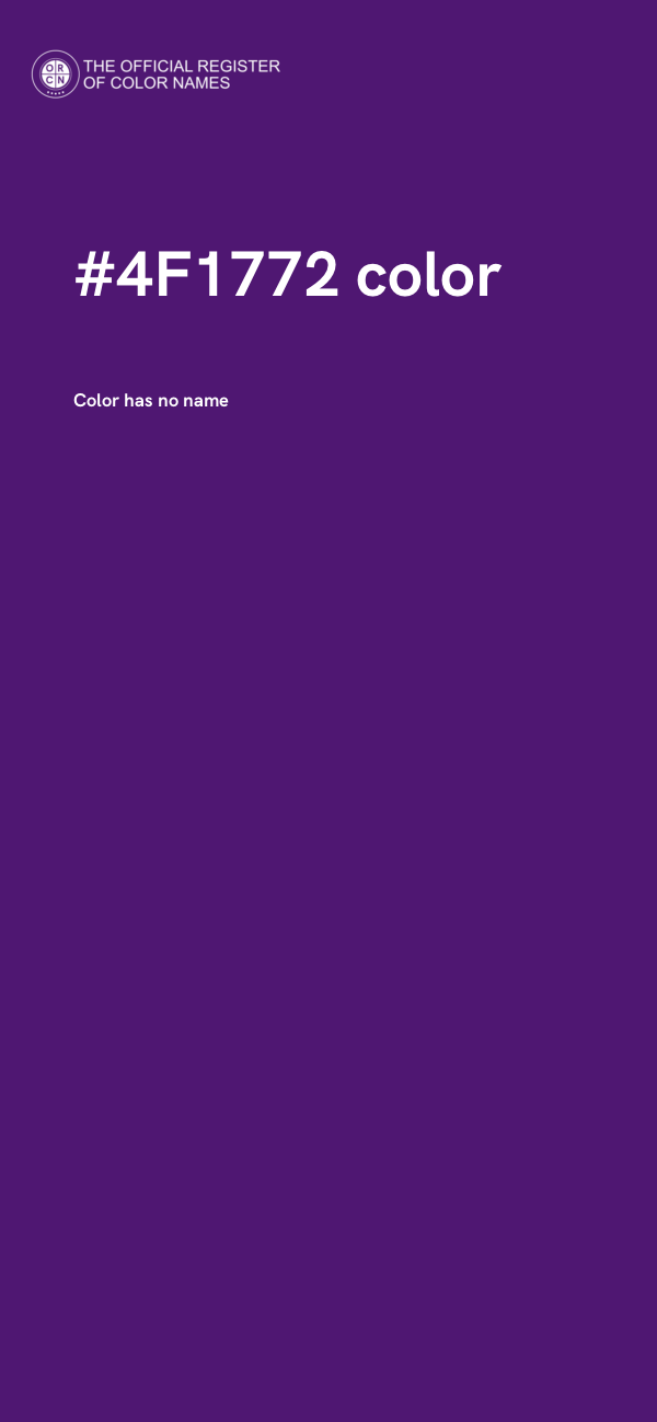 #4F1772 color image
