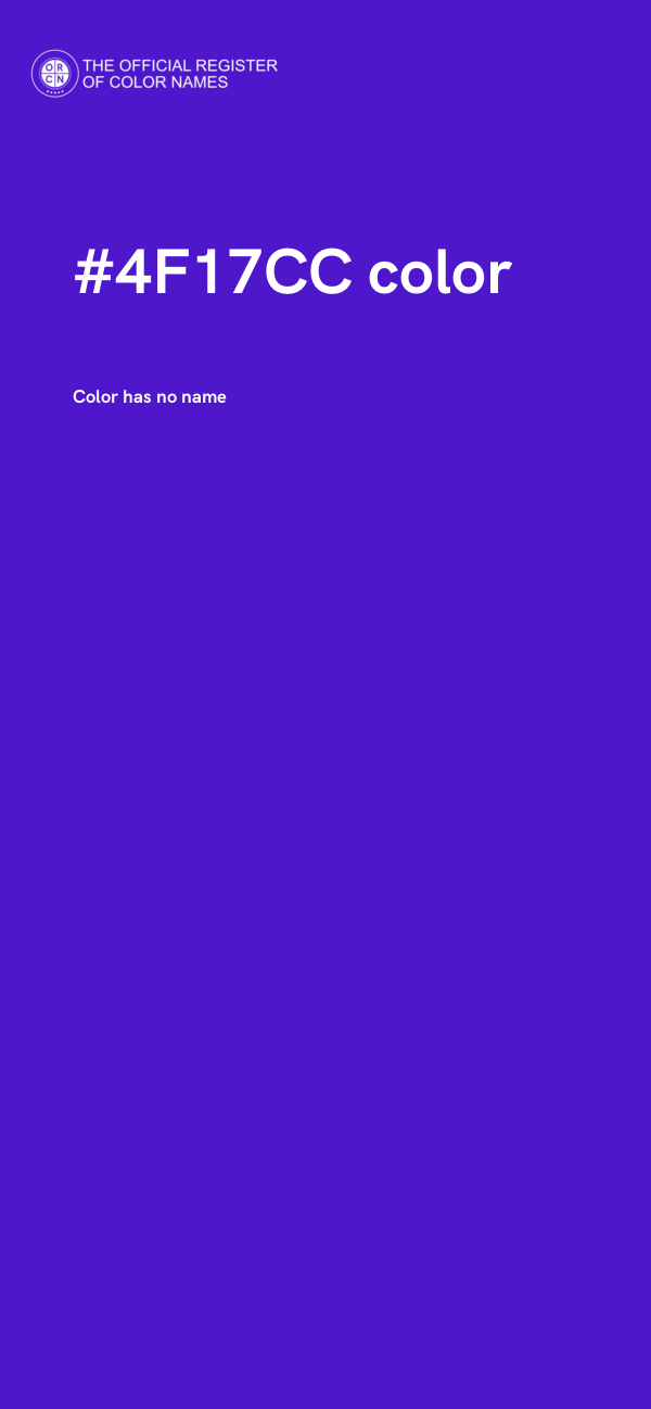 #4F17CC color image