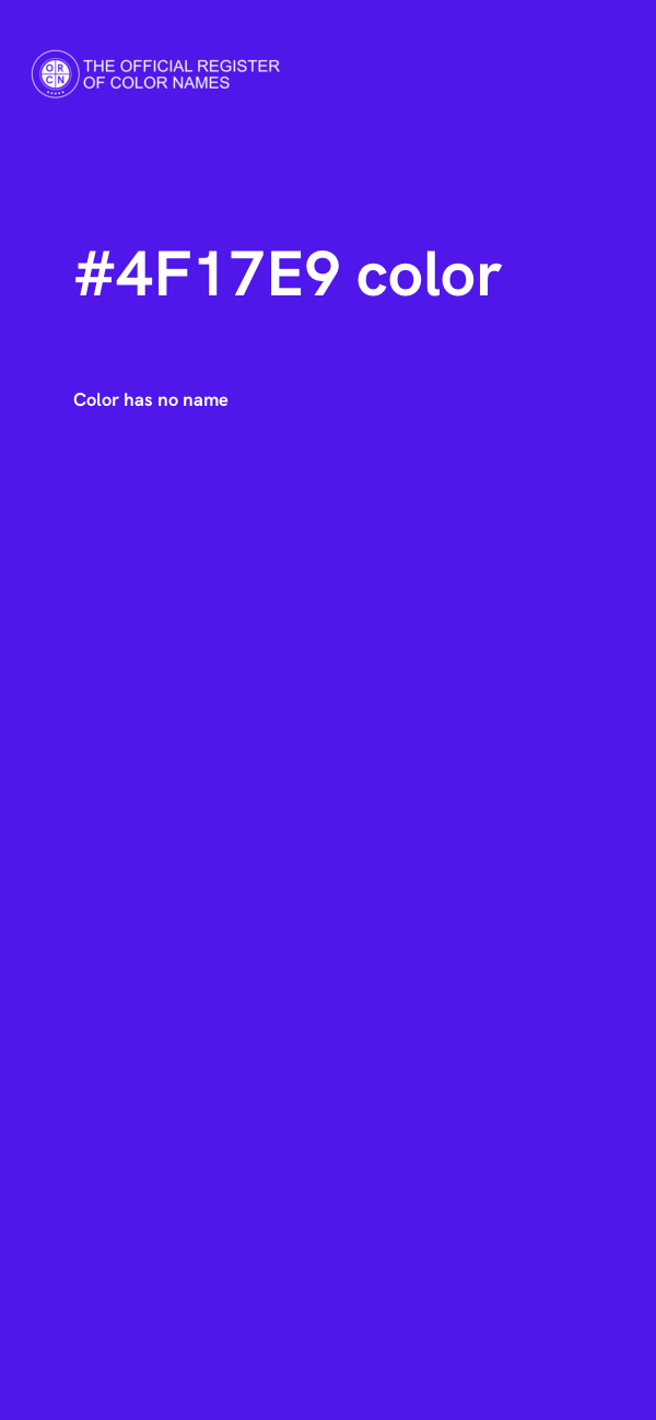 #4F17E9 color image