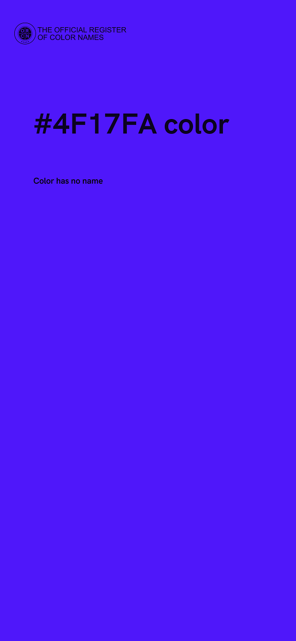 #4F17FA color image
