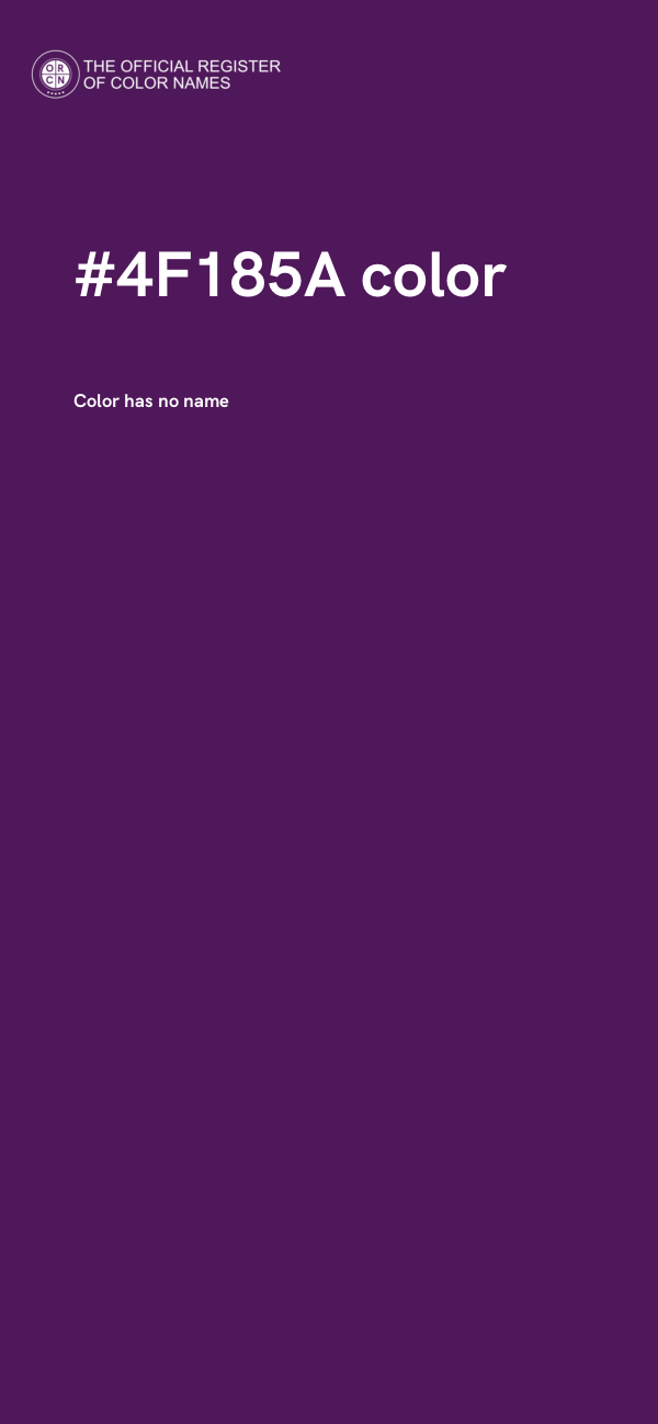 #4F185A color image