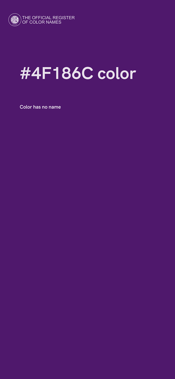 #4F186C color image