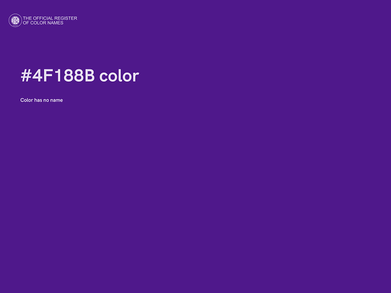 #4F188B color image