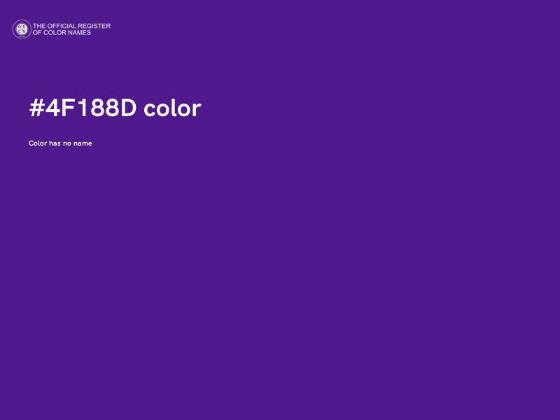 #4F188D color image