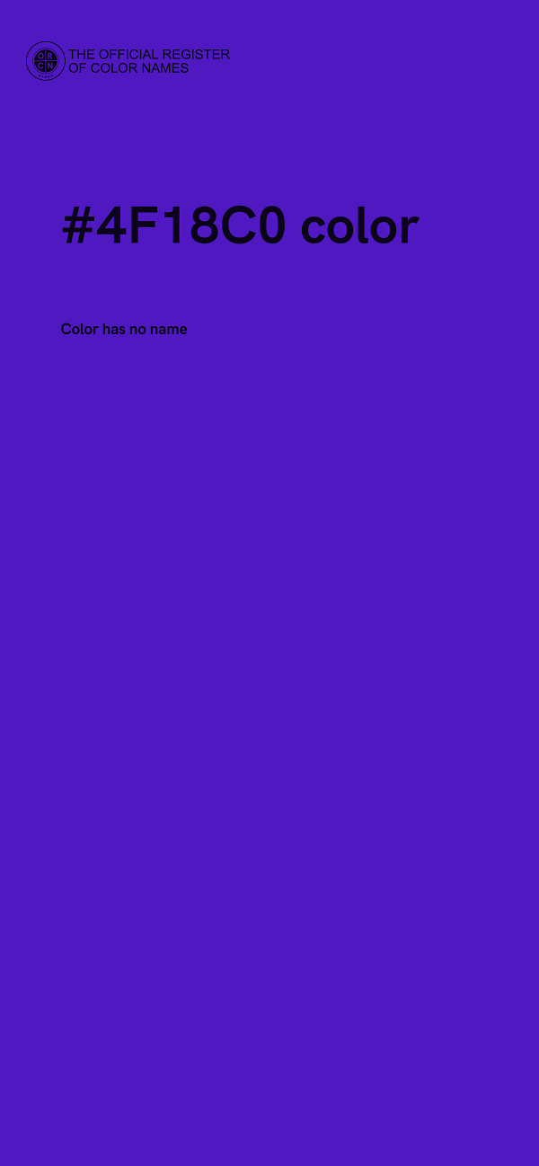 #4F18C0 color image