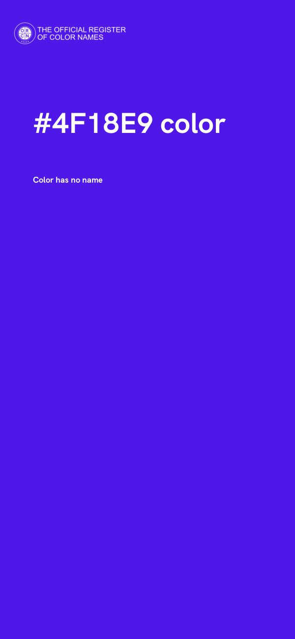 #4F18E9 color image
