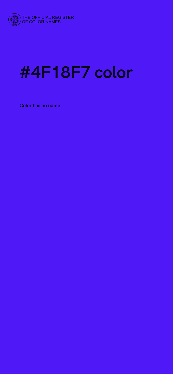 #4F18F7 color image