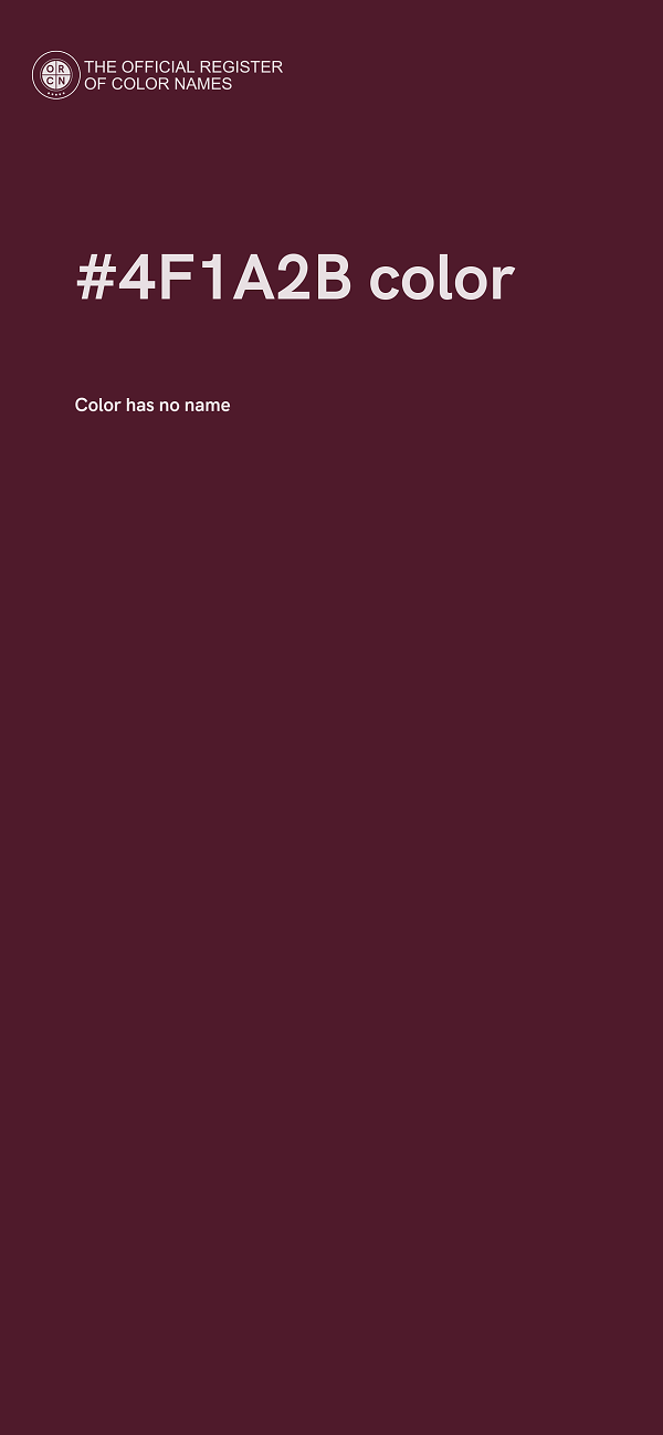 #4F1A2B color image