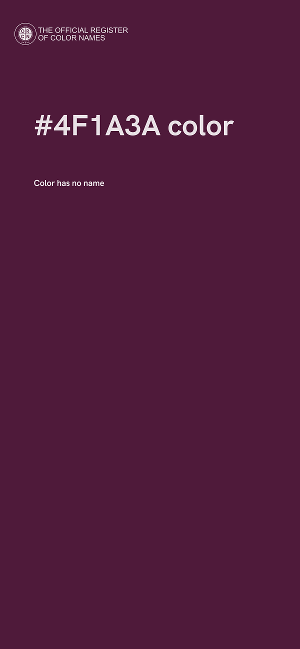 #4F1A3A color image