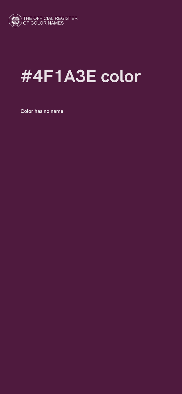 #4F1A3E color image