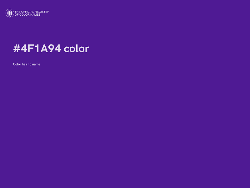 #4F1A94 color image