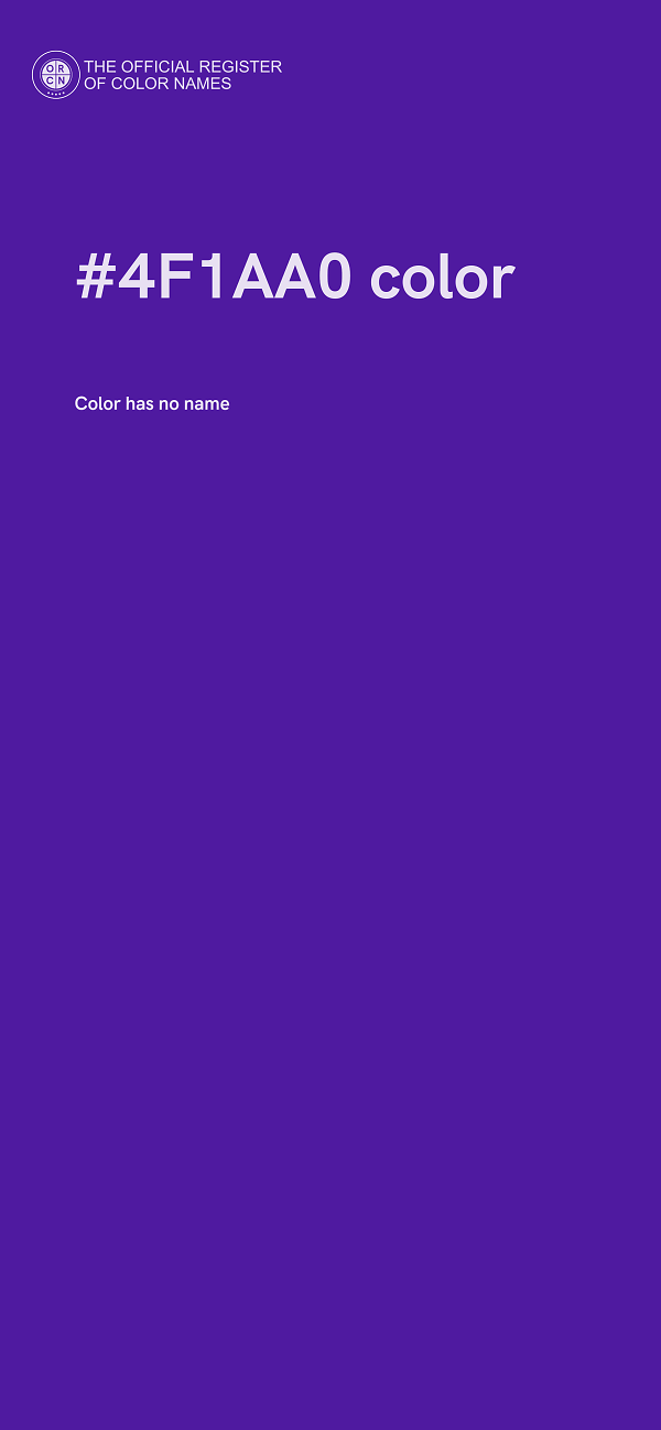 #4F1AA0 color image