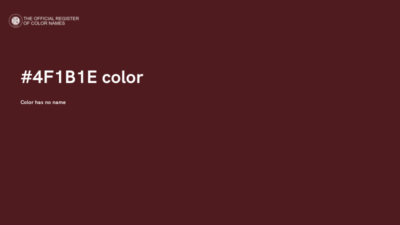 #4F1B1E color image