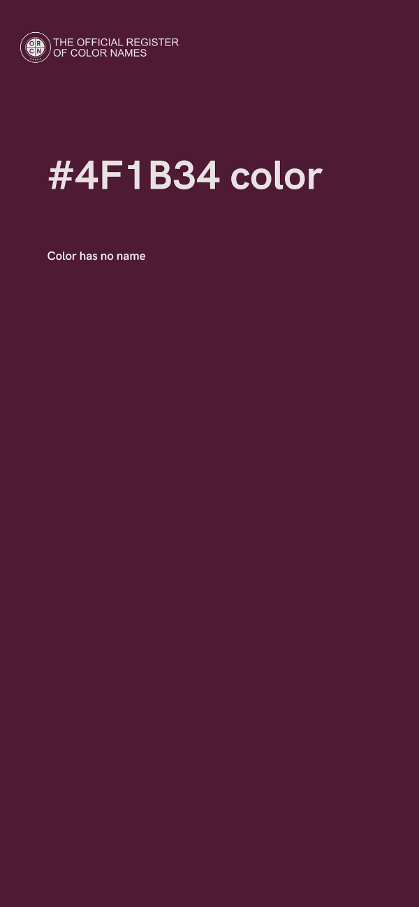 #4F1B34 color image