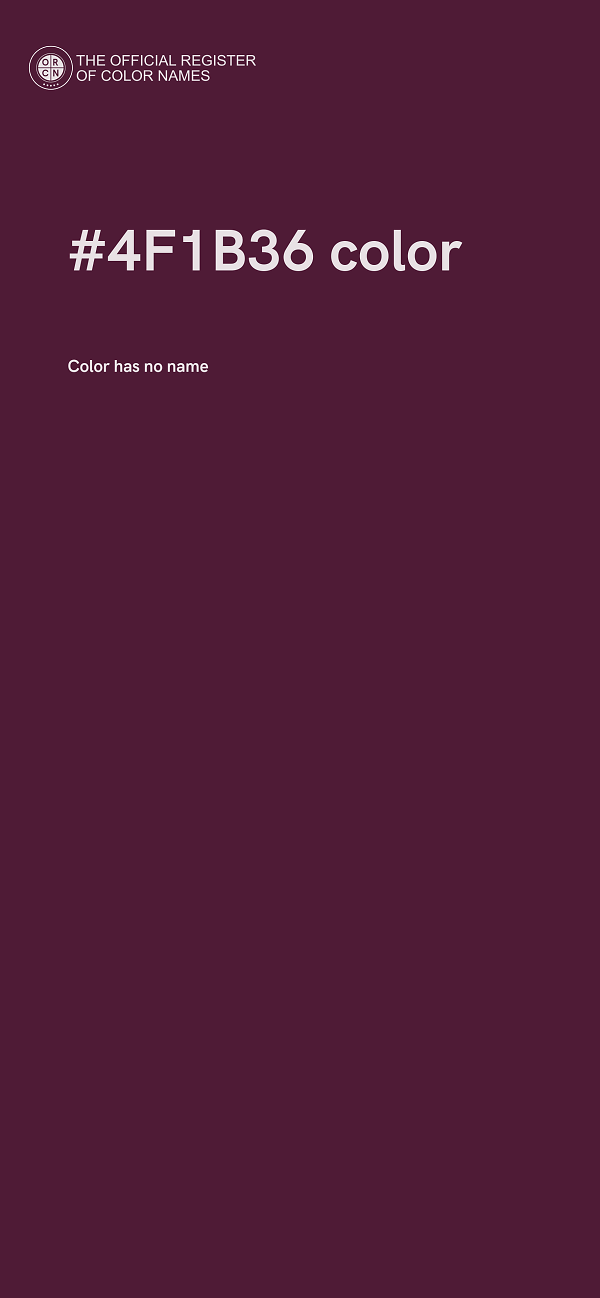#4F1B36 color image
