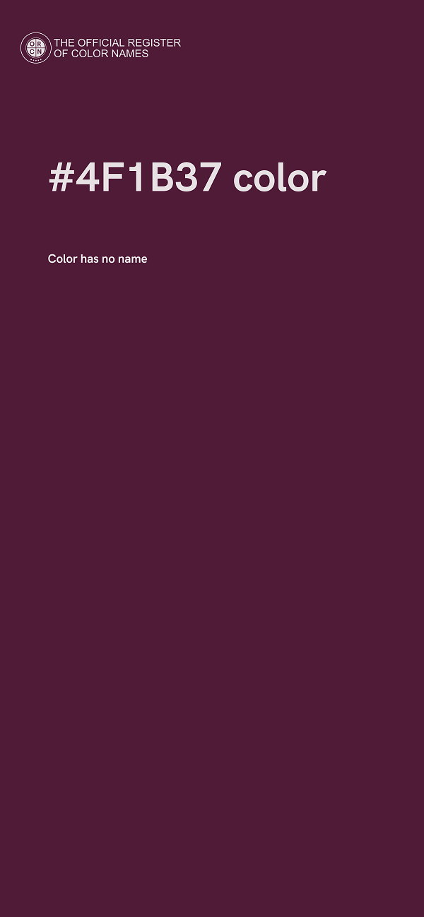 #4F1B37 color image