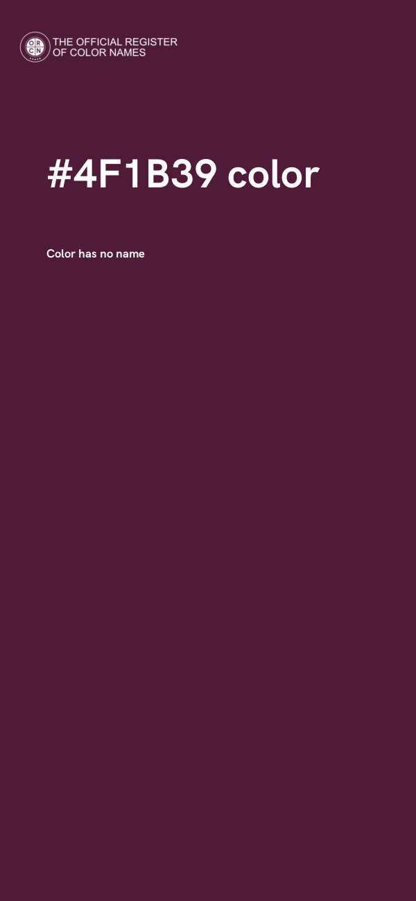 #4F1B39 color image