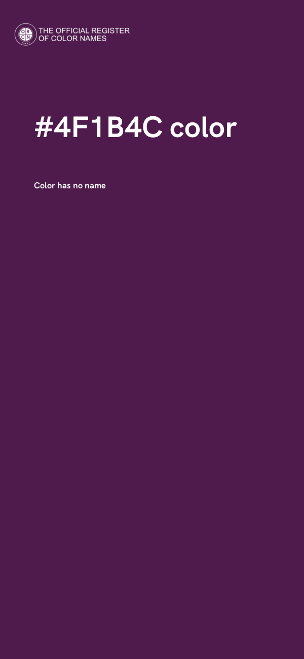 #4F1B4C color image
