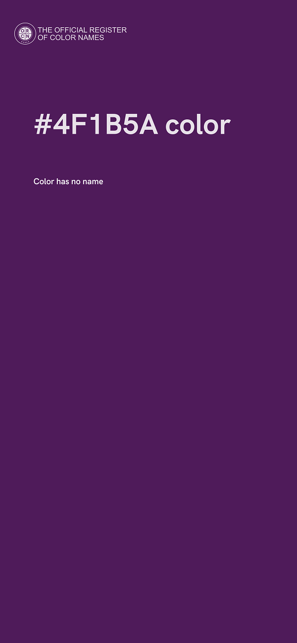 #4F1B5A color image