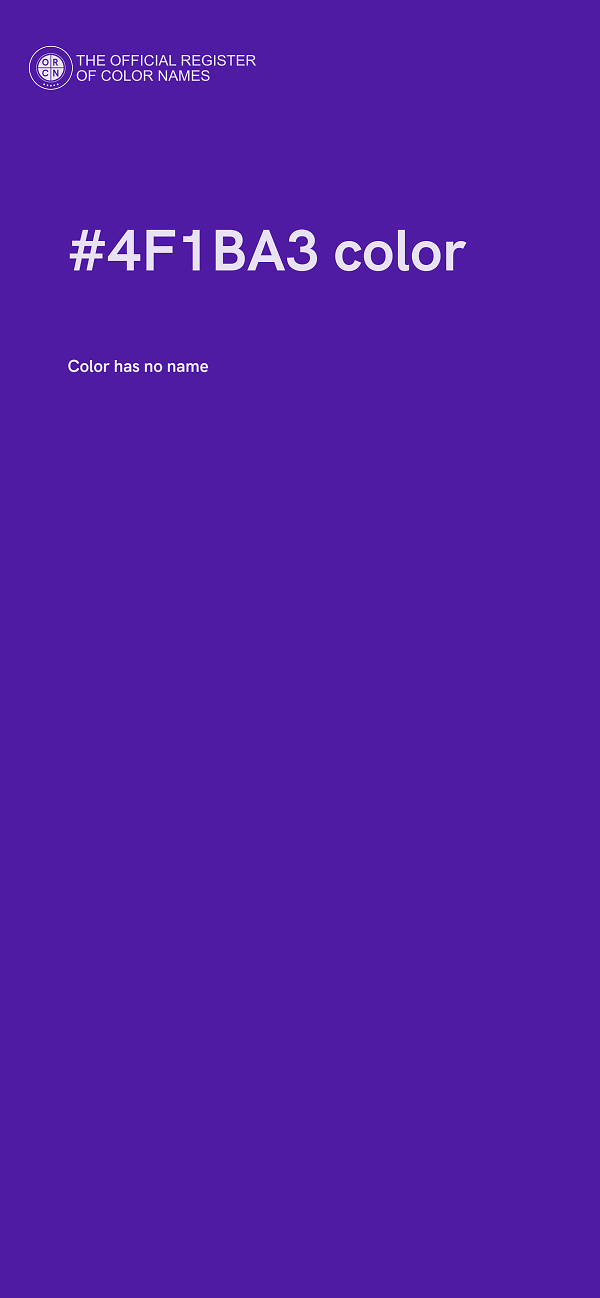 #4F1BA3 color image