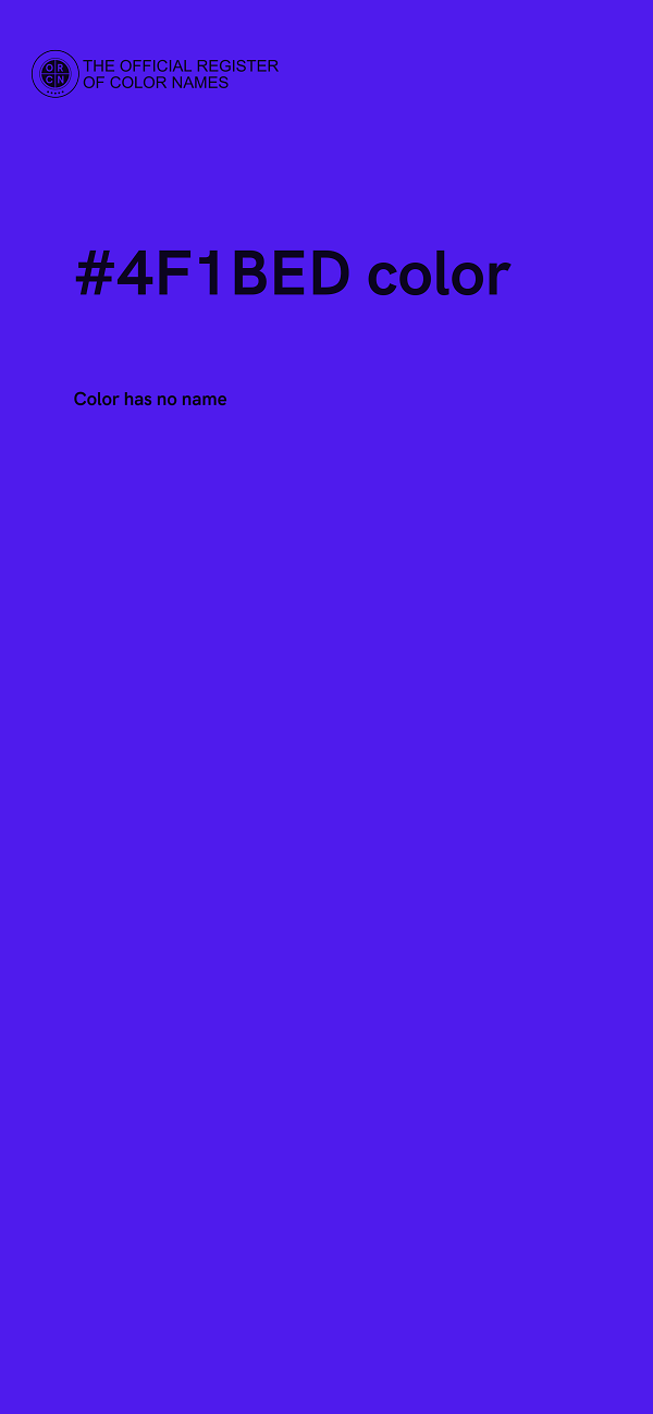 #4F1BED color image