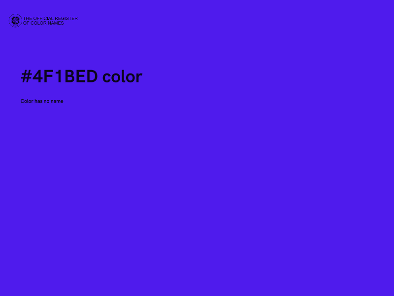 #4F1BED color image