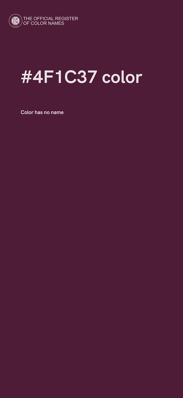 #4F1C37 color image