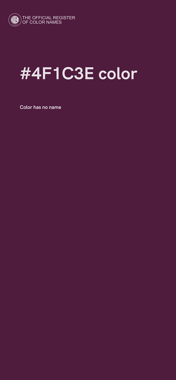 #4F1C3E color image