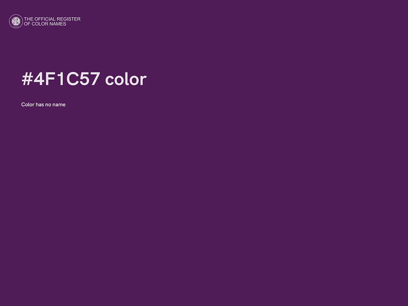 #4F1C57 color image