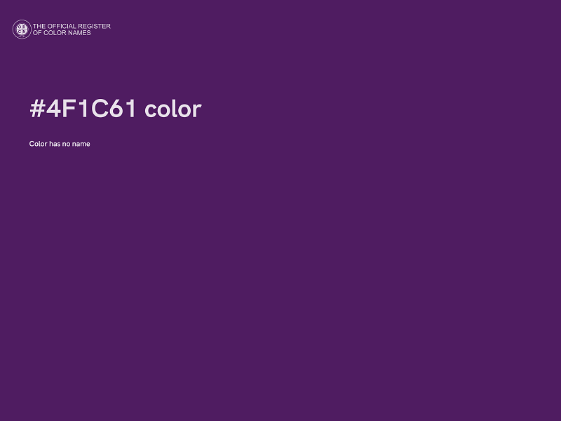 #4F1C61 color image