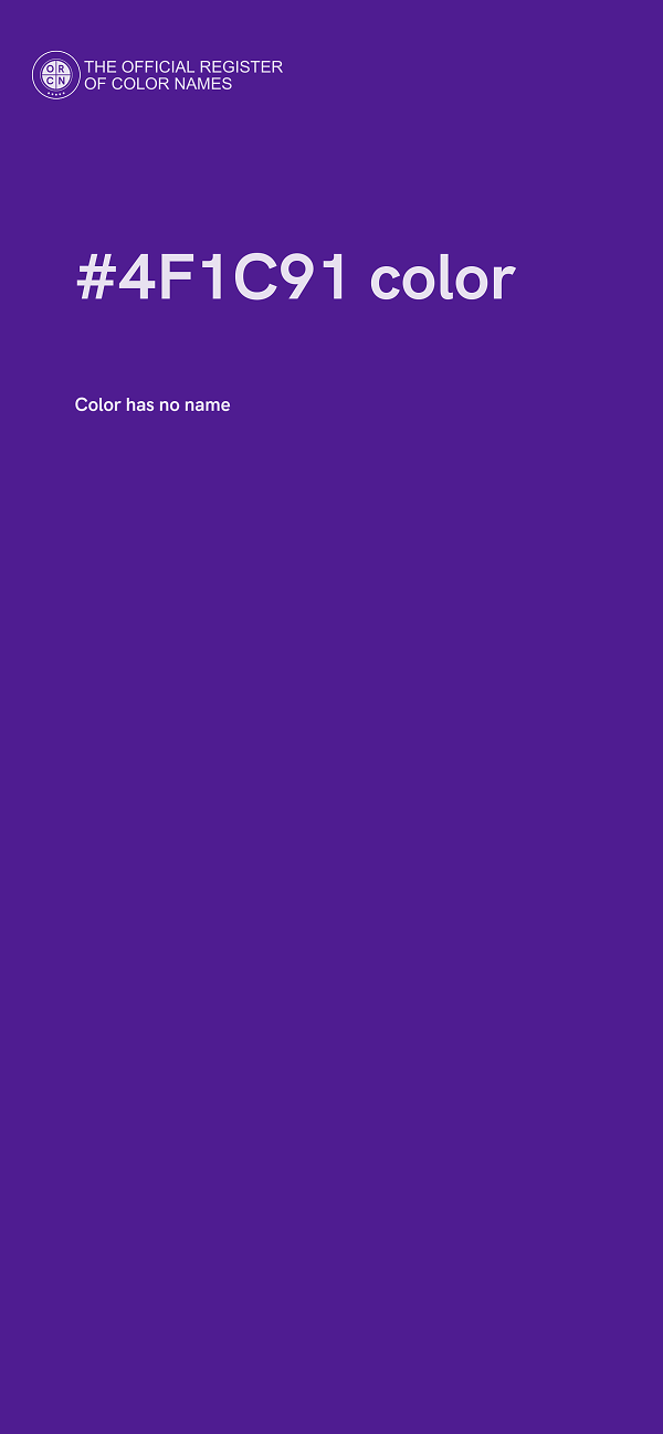 #4F1C91 color image