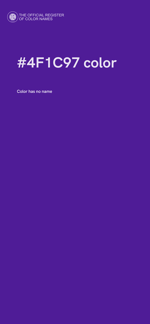 #4F1C97 color image