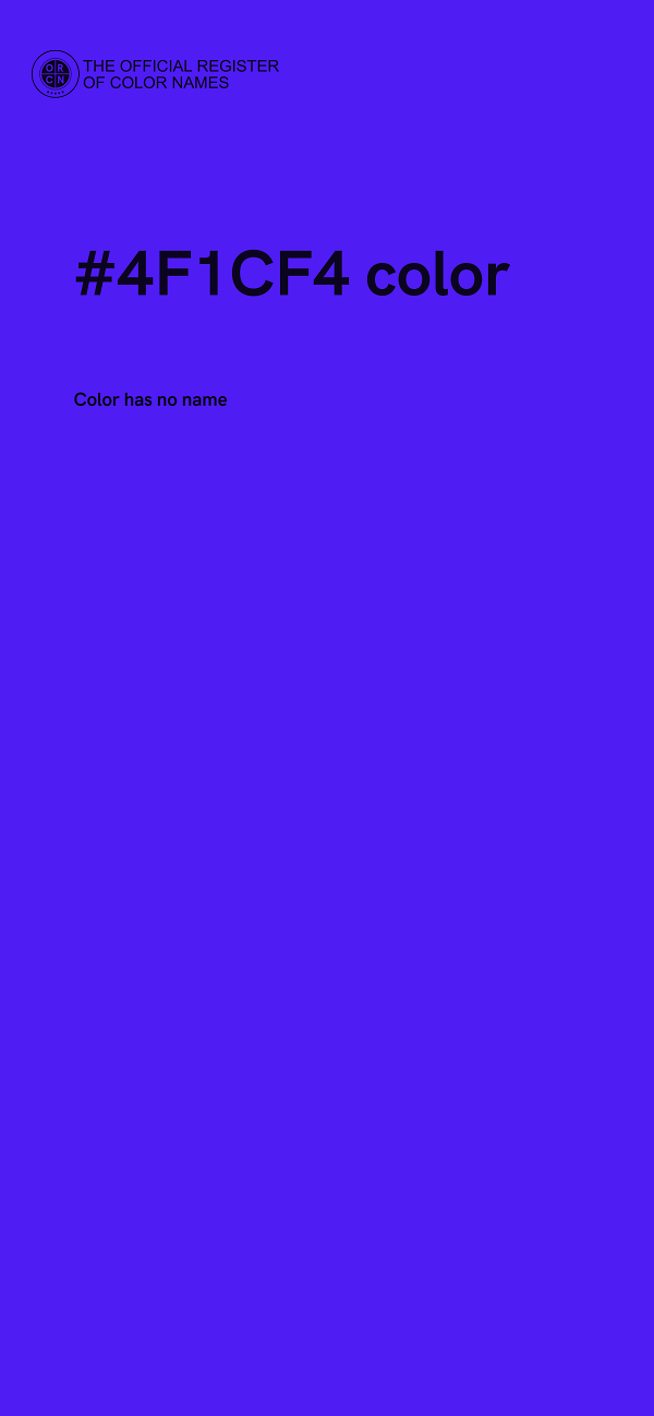 #4F1CF4 color image